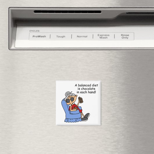 ausgewogene Chocolate Diät Magnet (In Situ (Geschirrspüler))