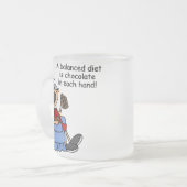ausgewogene Chocolate Diät Mattglastasse (Vorderseite Links)