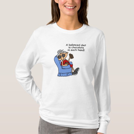 ausgewogene Chocolate Diät T-Shirt (Vorderseite)