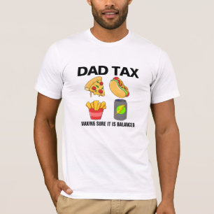Ausgewogene Ernährung Junk Food Collage Dad Tax T-Shirt