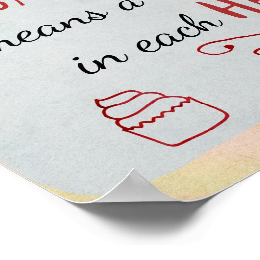 ausgewogene Ernährung Poster (Ecke)