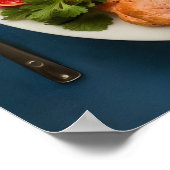 Ausgewogene Form von mageren Proteinen, ganzen Kör Poster (Ecke)