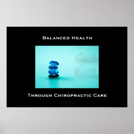 Ausgewogene Gesundheit durch Chiropraktikum-Plakat Poster