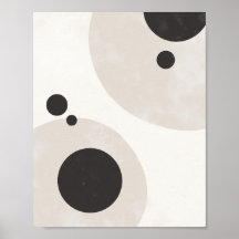 Ausgewogene Kreise – Neutrale Abstrakte Wandkunst