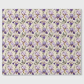 Ausgewogene Luxus-Eleganz-Iris-Blumen Geschenkpapier (Flach)