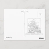 Ausgewogene Rock-Post-Karte Postkarte (Rückseite)