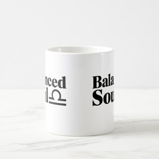 Ausgewogene Soul-Tasse - Libra Astrologie Kaffeecu Kaffeetasse (Mittel)