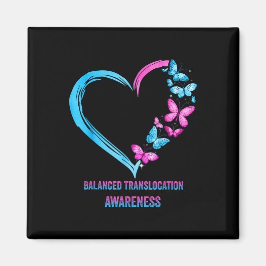 Ausgewogene Translokation Herzsensibilitätsgeschen Magnet (Vorne)