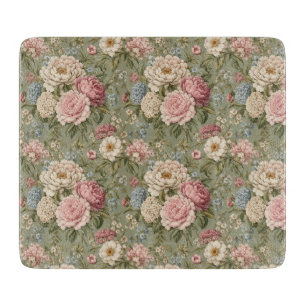 Ausgewogene Vintage-Botanik-Bouquet Schneidebrett
