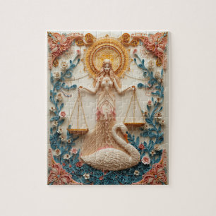 Ausgewogene Waage - Papierquilling Puzzle