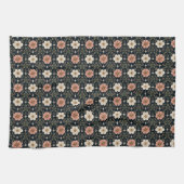 Ausgewogene zeitgenössische Blumenraster Geschirrtuch (Horizontal)