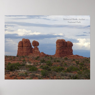 Ausgewogener Felsen, Nationalpark Arches Poster