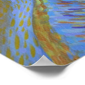 Ausgewogener Geist Lila und Gold Poster (Ecke)