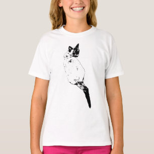 Ausgewogener Katzengesichtsausdruck T-Shirt