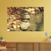Ausgewogenheit der Steine Abstrakter Impressionism Leinwanddruck (Insitu (Wohnzimmer))