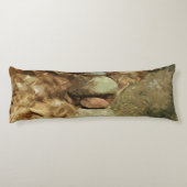 Ausgewogenheit der Steine Abstrakter Impressionism Seitenschläferkissen (Rückseite)