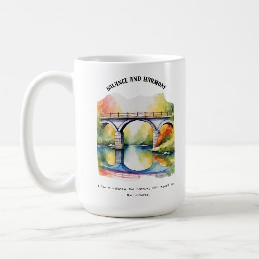 AUSGEWOGENHEIT UND HARMONIE KAFFEETASSE (Links)