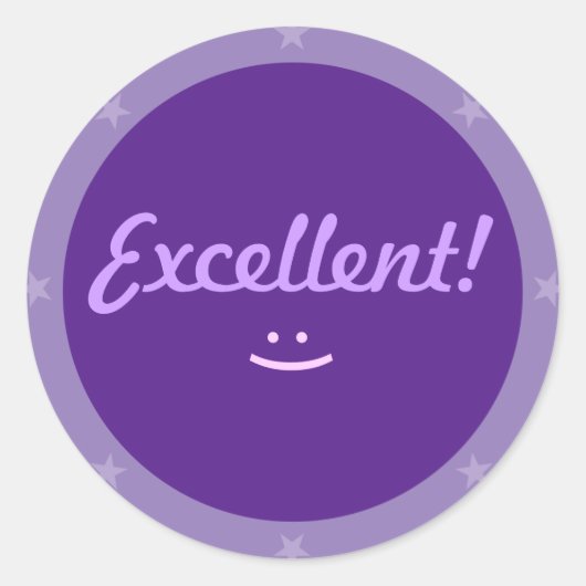 Ausgezeichnet 1 - Lehreraufkleber Runder Aufkleber (Vorderseite)