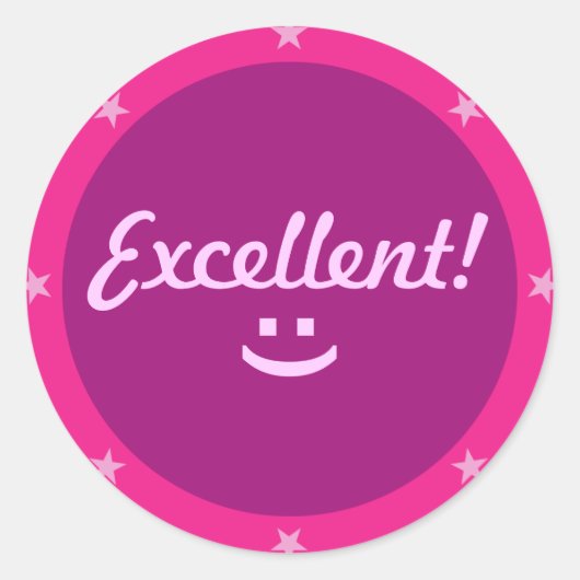 Ausgezeichnet 2 - Lehreraufkleber Runder Aufkleber (Vorderseite)