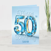 Ausgezeichnet 50. Geburtstag mit einem Radiant Spa Karte (Vorderseite)