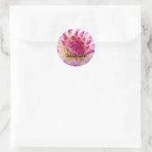 Ausgezeichnet! Aufkleber nach Pink Dahlia Blume (Tasche)