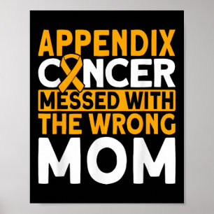 Ausgezeichnet mit den falschen Mama Anhang Krebs-A Poster
