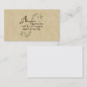 Ausgezeichnete Chancen - Affirmation/Visitenkarten Visitenkarte (Vorne/Hinten)