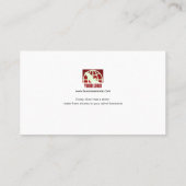 Ausgezeichnete Farbspritzen-Kunst-Visitenkarte Visitenkarte (Rückseite)