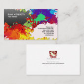 Ausgezeichnete Farbspritzen-Kunst-Visitenkarte Visitenkarte (Vorne/Hinten)
