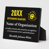 Ausgezeichnete Freiwilligkeit des Jahres Fotoplatte (Seite)