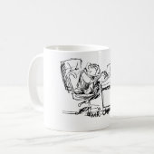 Ausgezeichnete Herr Chim: Workin Kaffeetasse (Vorderseite Links)