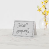 Ausgezeichnete, luxuriöse Condolences-Karte Karte (Gelbe Blume)