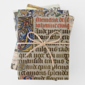 Ausgezeichnete mittelalterliche Illustrierte Manus Geschenkpapier Set (Beispiel)