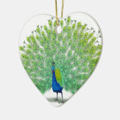 Ausgezeichnete Pfau-Kunst Keramikornament (Links)