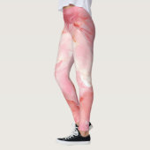 Ausgezeichnete rosa Marmorfarbe Leggings (Links)