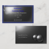 Ausgezeichnete Thin Blue Line-Visitenkarten Visitenkarte (Vorne/Hinten)