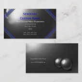 Ausgezeichnete Thin Blue Line-Visitenkarten Visitenkarte (Vorne/Hinten)