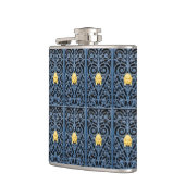 Ausgezeichneter Art-Déco Schmiedeeisen-Kolben 2 Flachmann (Links)