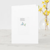 Ausgezeichneter Blauvogel Karte (Gelbe Blume)