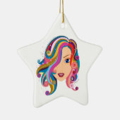 Ausgezeichneter Hoffnungs-Stern Keramikornament (Rechts)