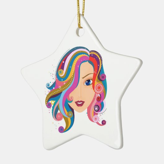 Ausgezeichneter Hoffnungs-Stern Keramikornament (Links)