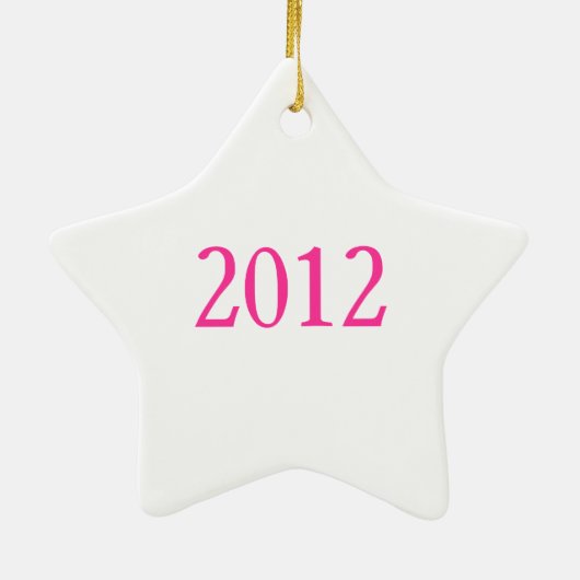 Ausgezeichneter Hoffnungs-Stern Keramikornament (Hinten)