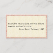 Ausgezeichneter Kolibri-personalisierte Visitenkarte (Rückseite)