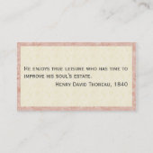 Ausgezeichneter Kolibri-personalisierte Visitenkarte (Rückseite)