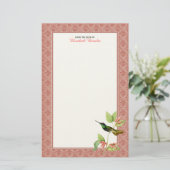 Ausgezeichneter Kolibri persönlich Briefpapier (Stehend Vorderseite)