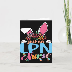 Ausgezeichneter LPN-Krankenschwester-Osterhase Karte