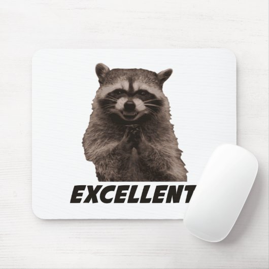 Ausgezeichneter schlechter Darstellungs-Waschbär Mousepad (Mit Mouse)