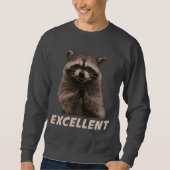 Ausgezeichneter schlechter Darstellungs-Waschbär Sweatshirt (Vorderseite)