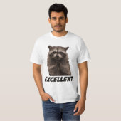 Ausgezeichneter schlechter Darstellungs-Waschbär T-Shirt (Vorne ganz)