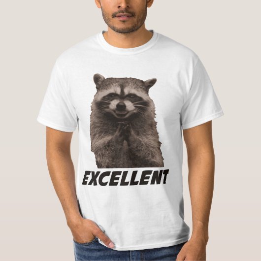 Ausgezeichneter schlechter Darstellungs-Waschbär T-Shirt (Vorderseite)
